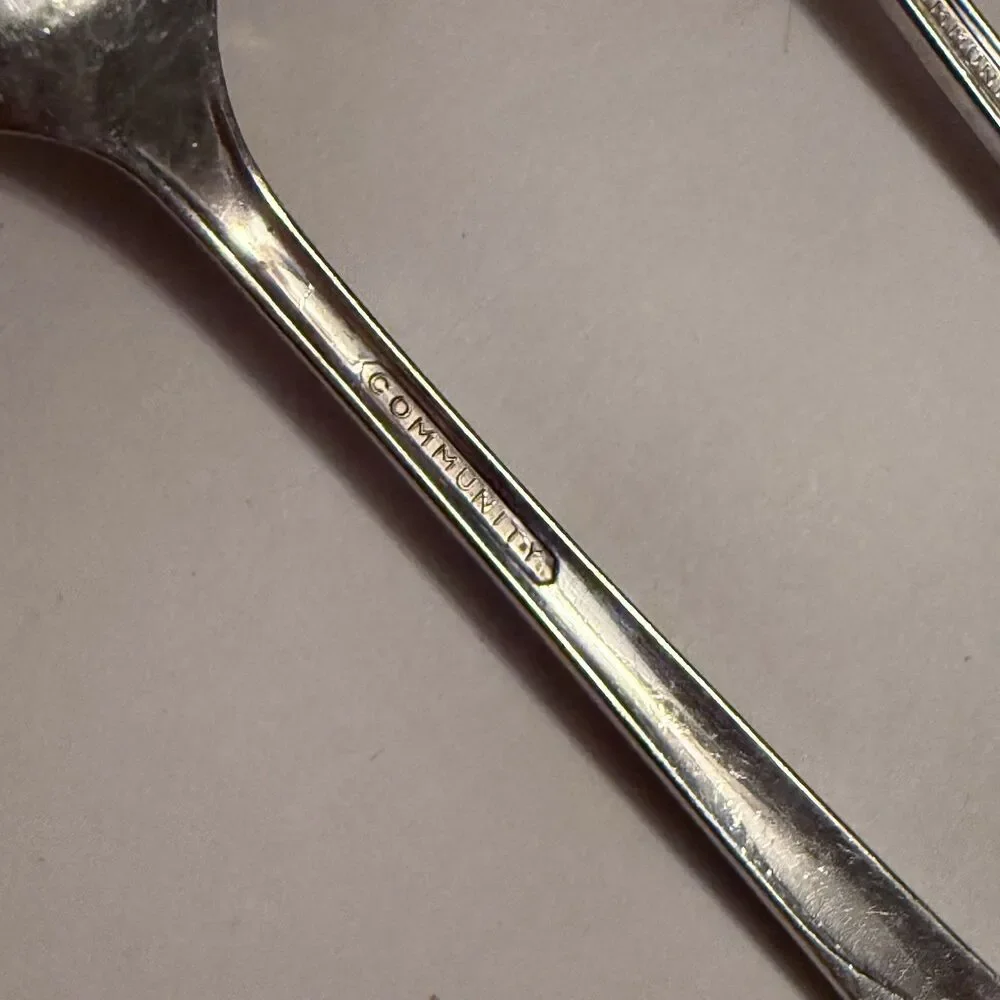 Community Stainless Set of 9 Spoons Small Style Classic